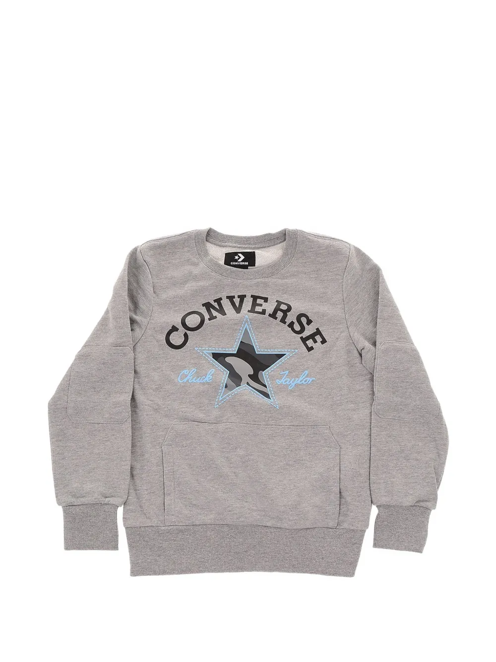 Converse Kids logo-print sweatshirt Grijs