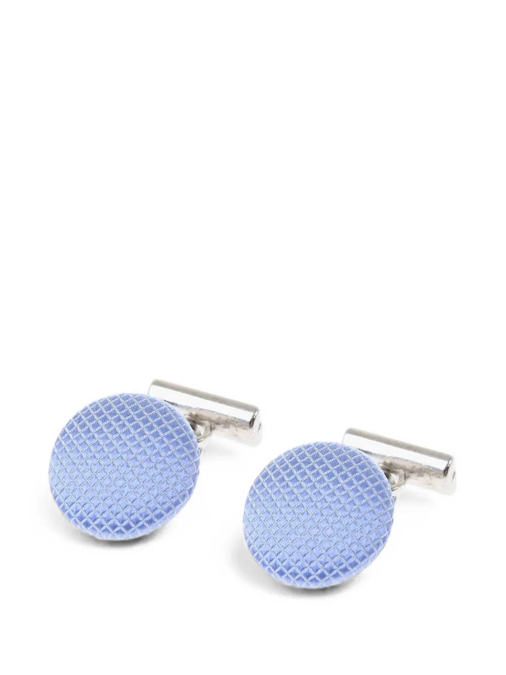 Corneliani Silk-lined Metal Cufflinks In Multi