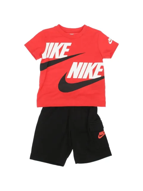 Nike Kids logo-print shorts set