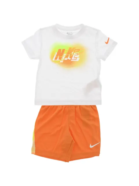 Nike Kids logo-print shorts set
