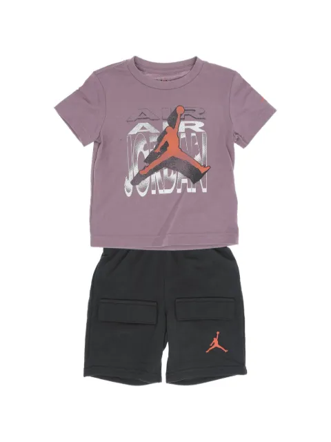 Jordan Kids logo-print shorts set