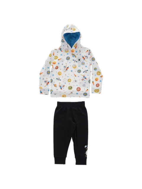 Converse Kids logo-patch graphic-print tracksuit set