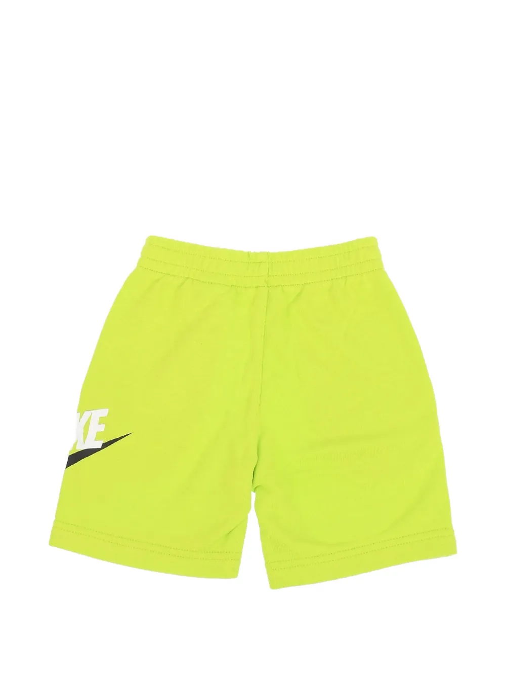 Nike Kids logo-print elasticated shorts Groen