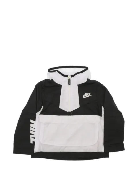 Nike Kids logo-print hooded windbreaker