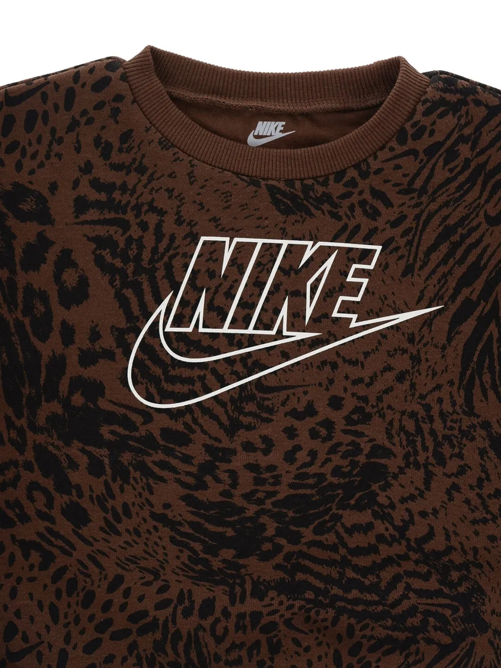 Nike Kids animal-print Swoosh sweatshirt and leggings set Bruin
