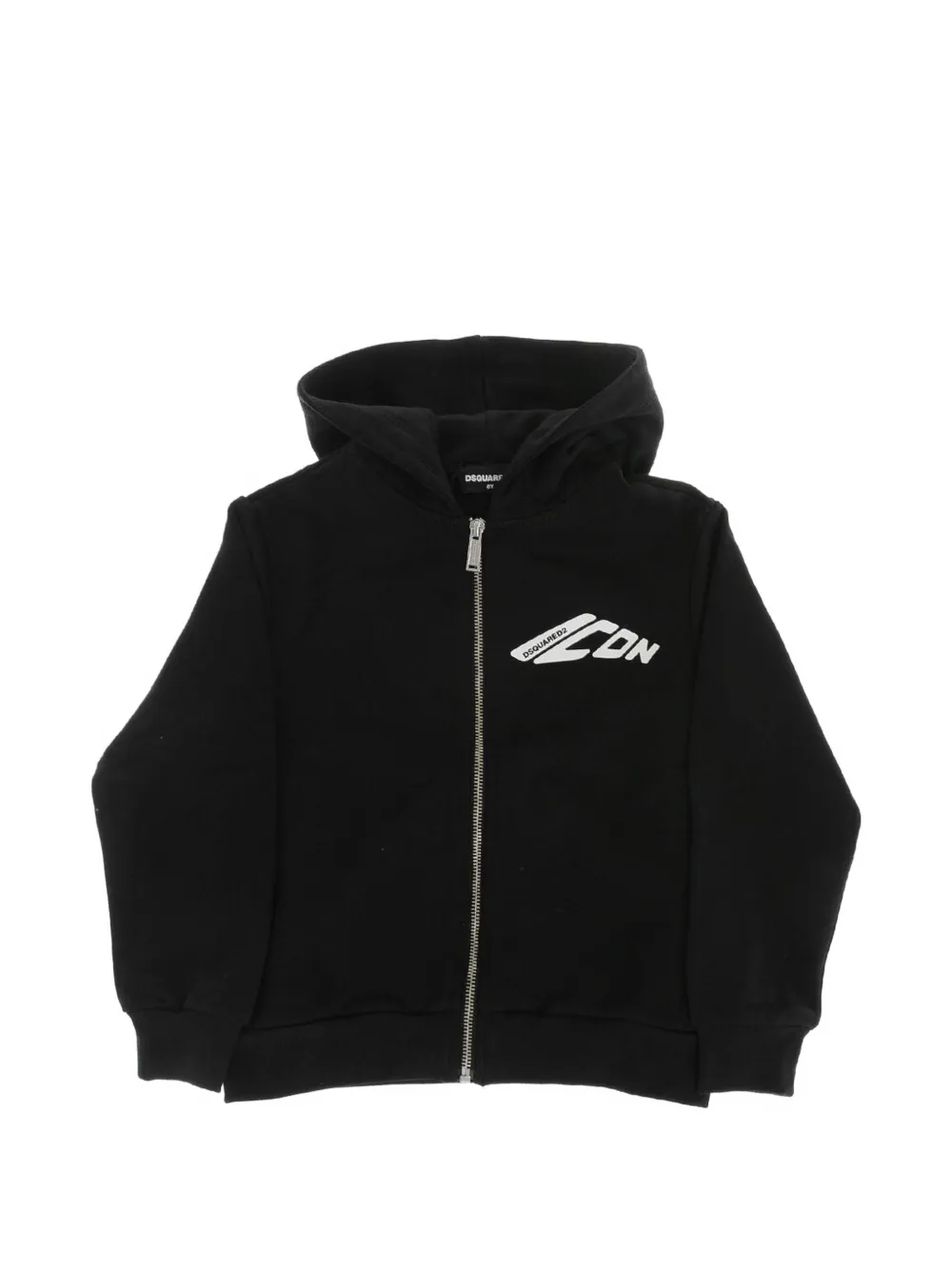 DSQUARED2 KIDS Icon logo-print hoodie - Schwarz