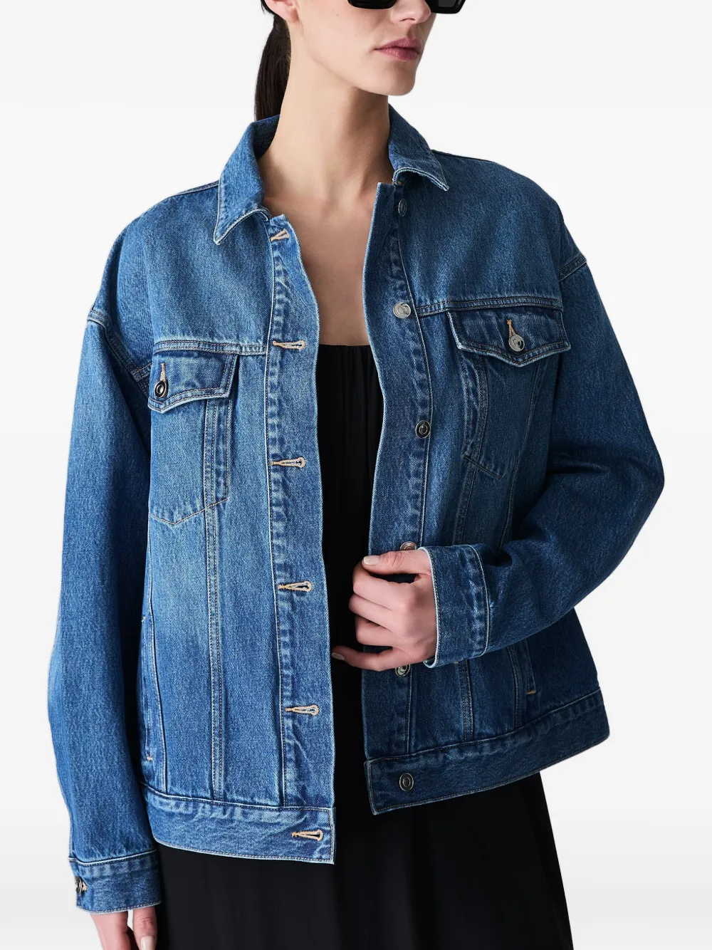 Vera Wang Denim jack Blauw