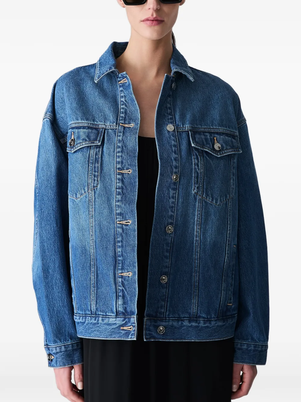 Vera Wang Denim jack Blauw