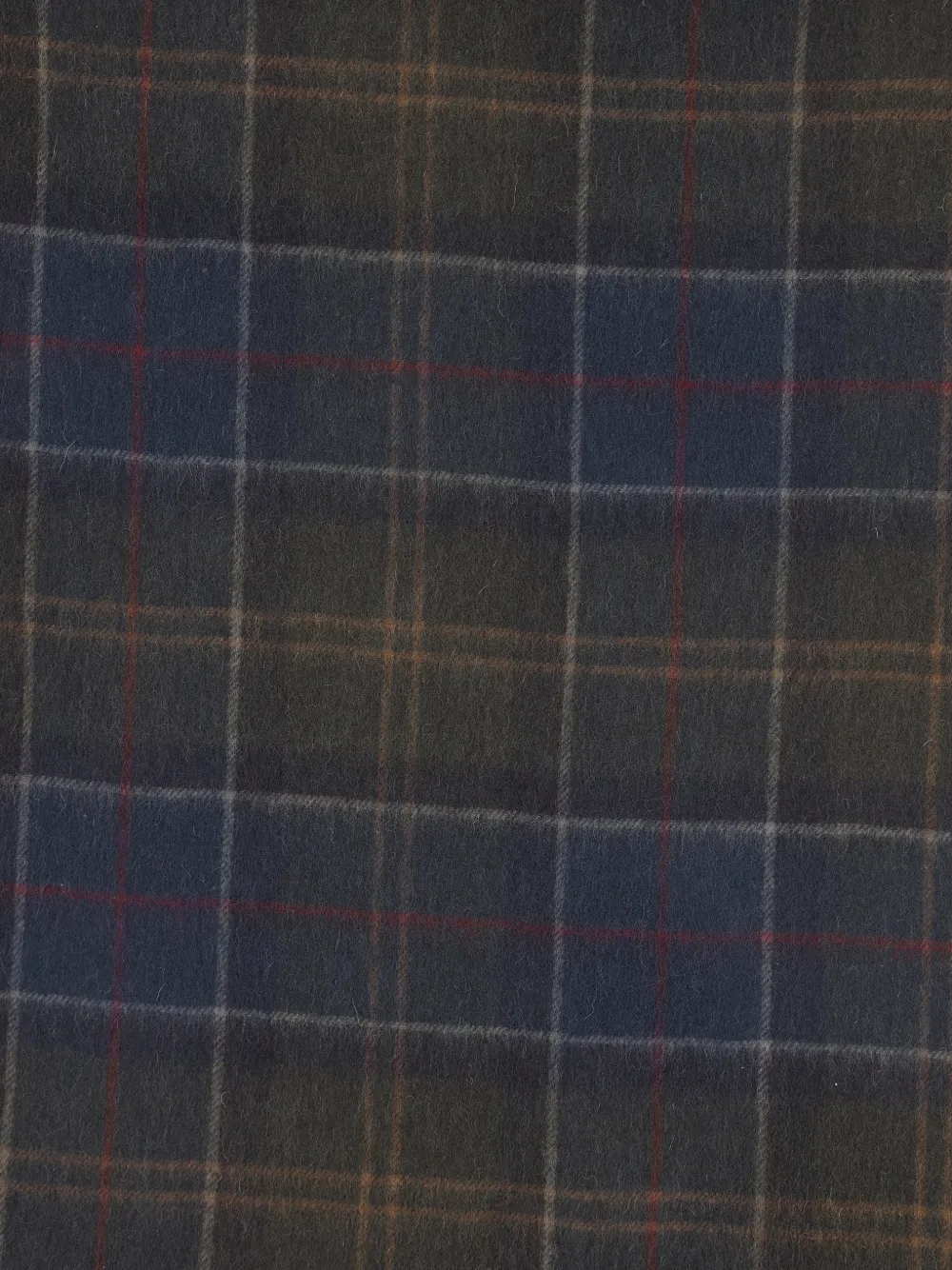 Barbour Shadow Classic sjaal met tartan-ruit en franje Groen