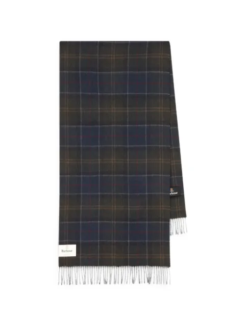 Barbour écharpe Shadow Classic Tartan à franges