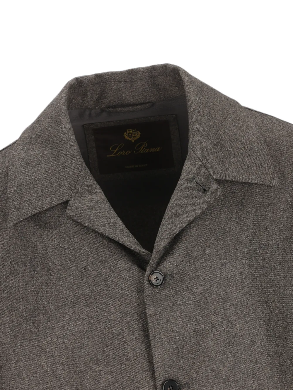 Loro Piana Button-up Shirt in Brown, view 4