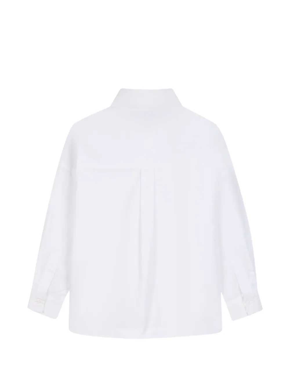 Karl Lagerfeld Kids Shirt met logo-print en strikdetail Wit