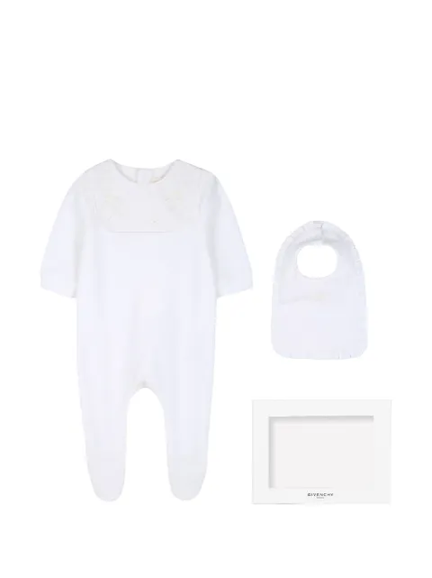 Givenchy Kids set de pijama y babero bordado