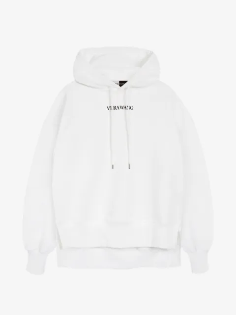 Vera Wang logo-print oversized hoodie