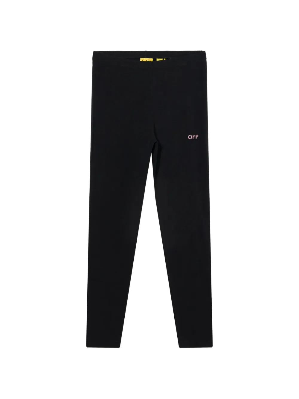 Off-White Kids Off Stamp leggings Zwart