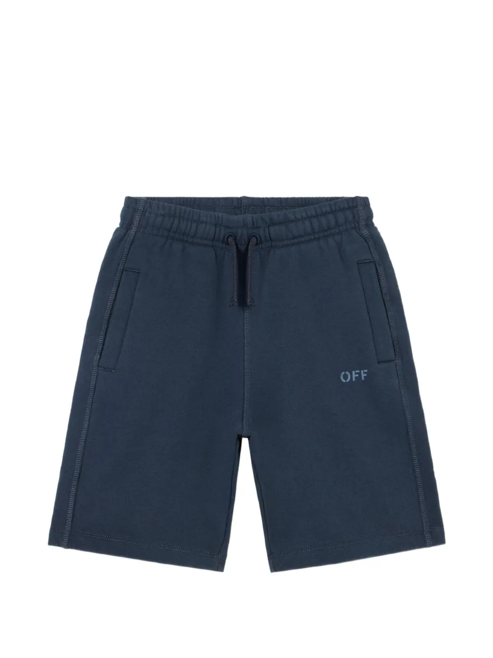 Off-White Kids Diagonal Marker shorts - Blu