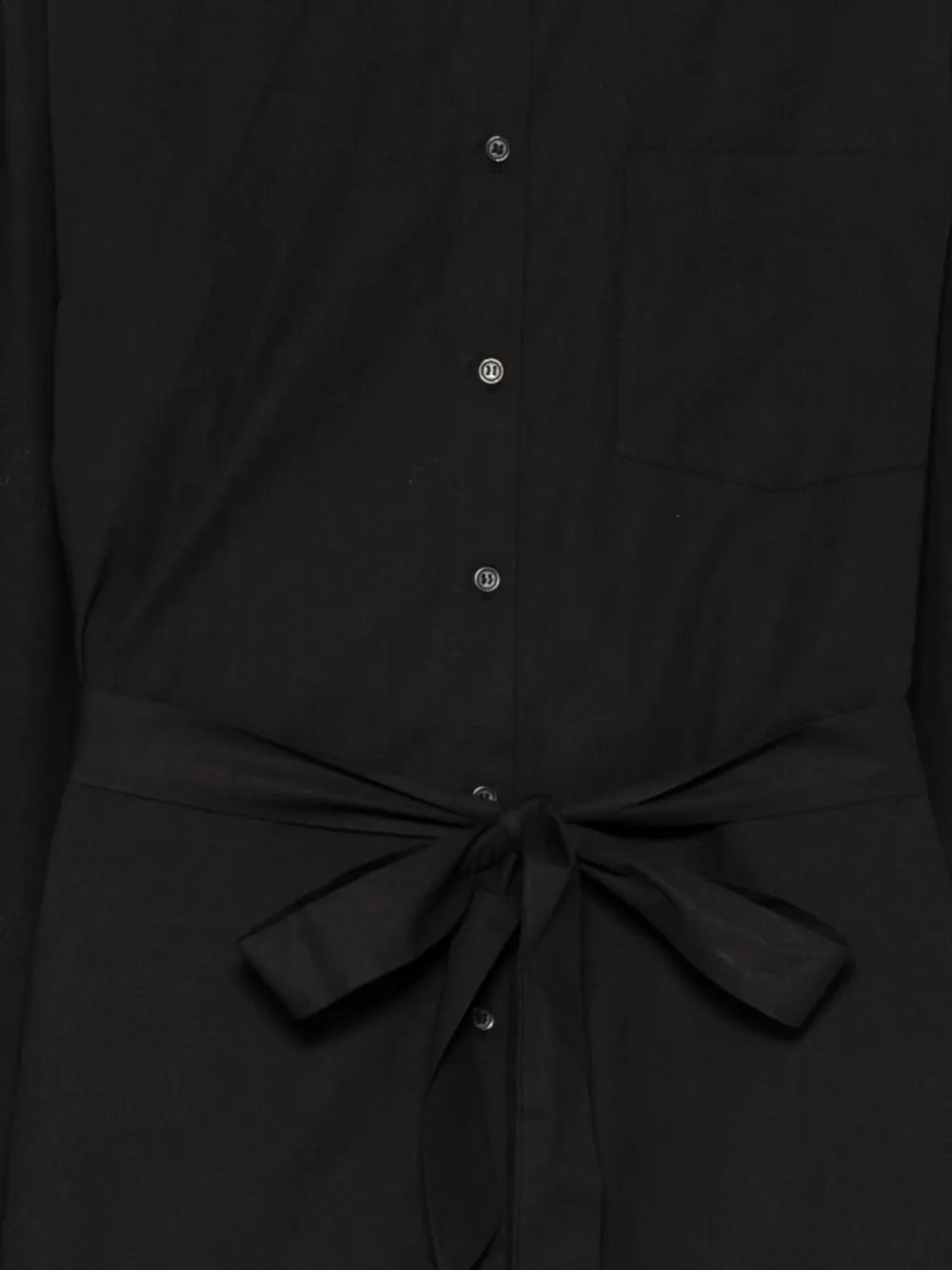 Essentiel Antwerp Jada oversized belted midi shirt dress Zwart