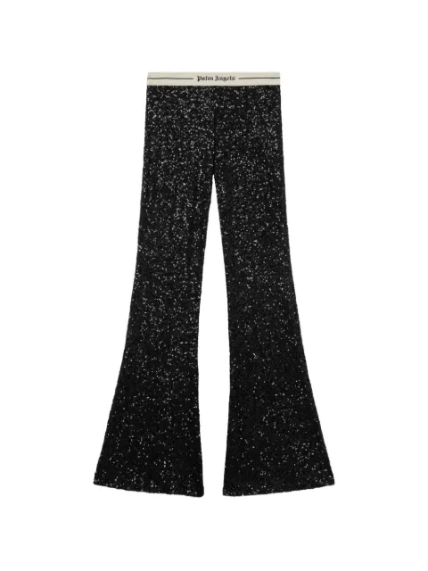 Palm Angels pantalones bordados con lentejuelas