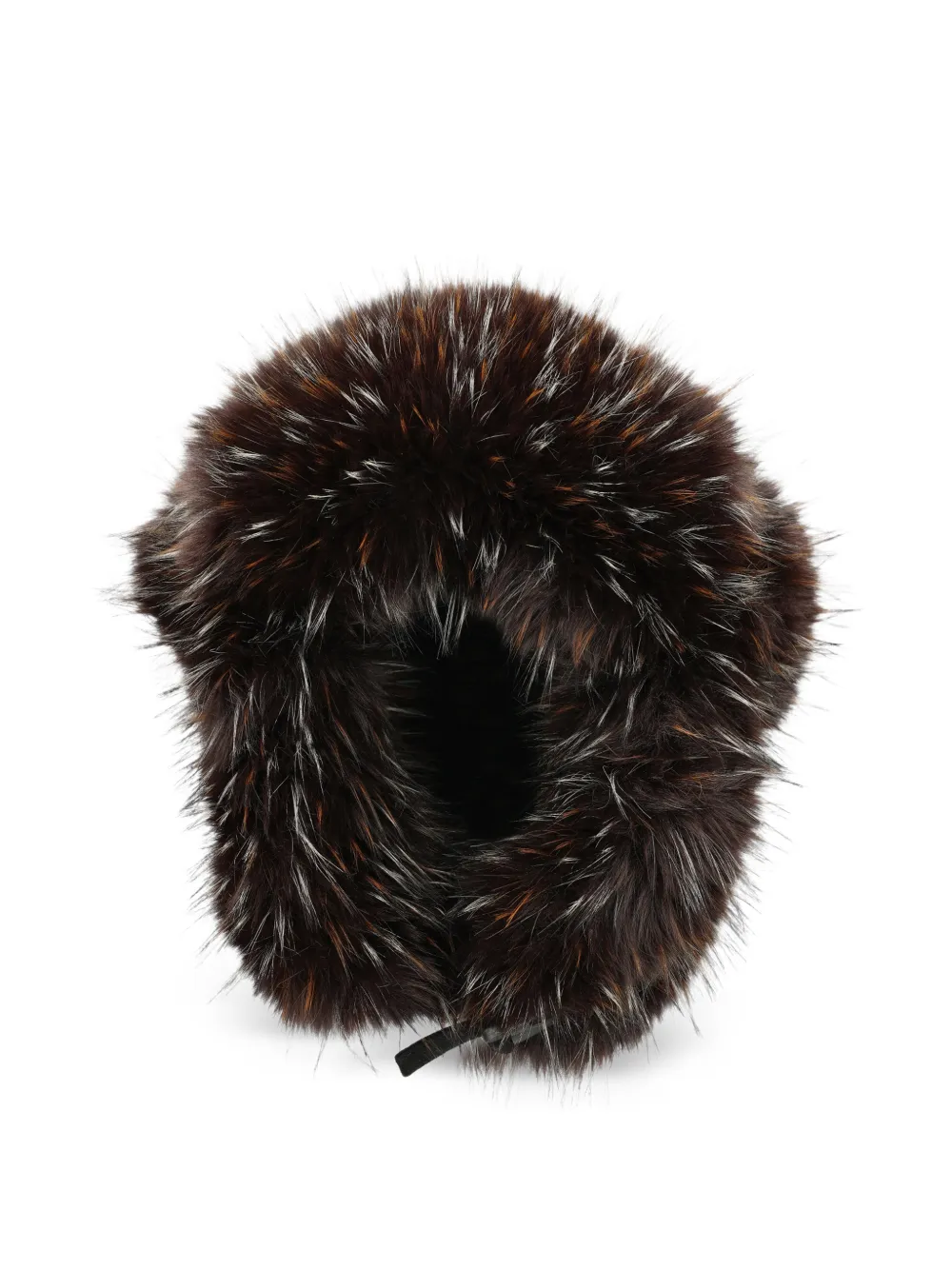 UNCOMMON ear-flap faux-fur hat - Marrone
