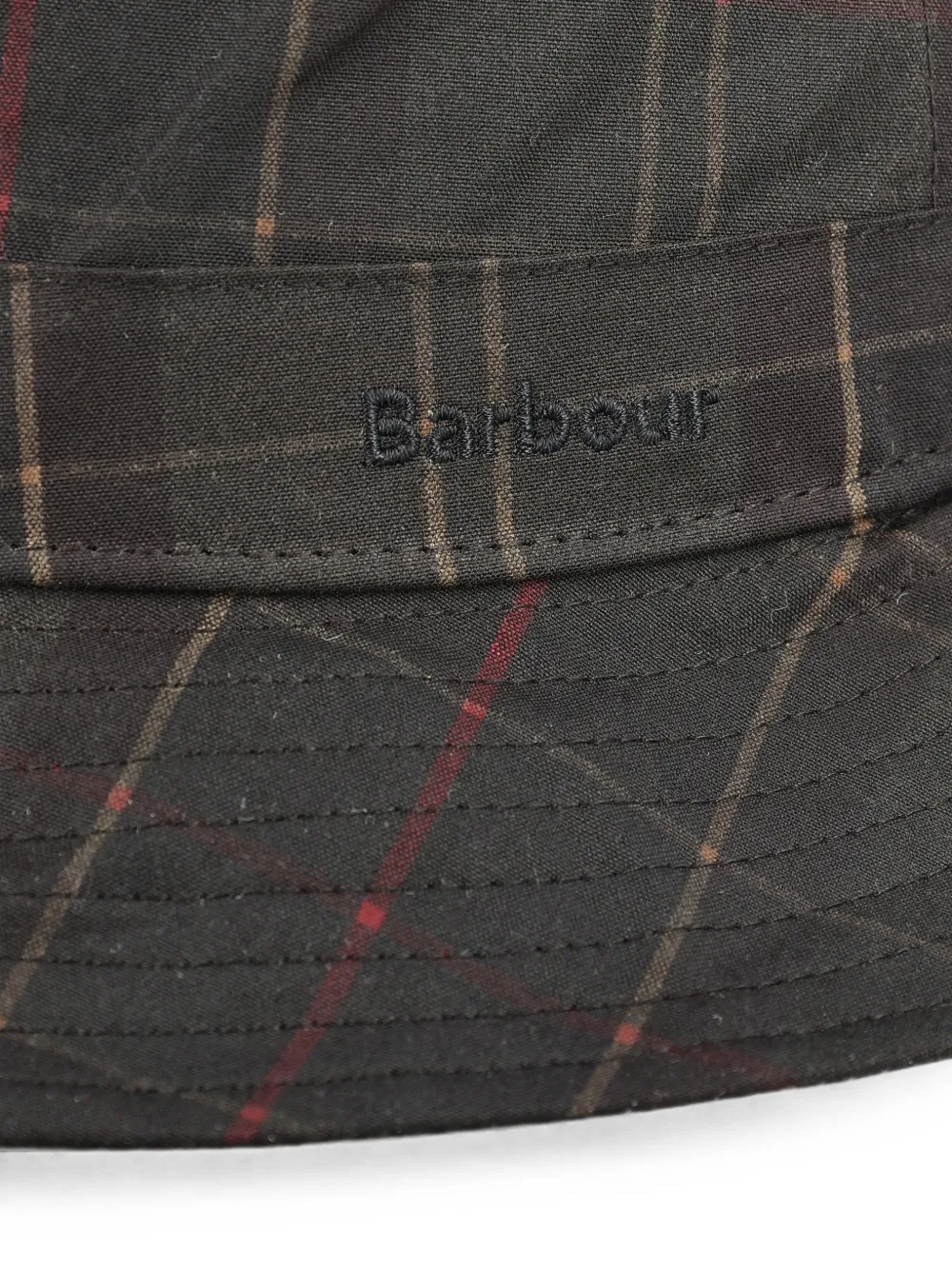Barbour Haydon vissershoed met tartan-ruit Grijs