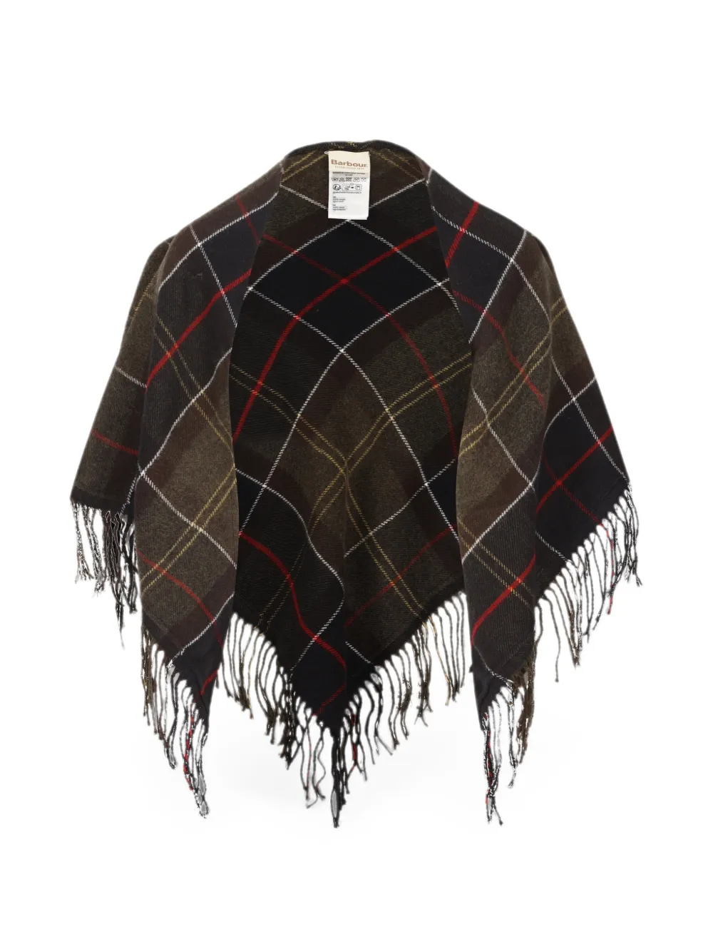 Barbour Kirklees Tartan triangular scarf - Braun