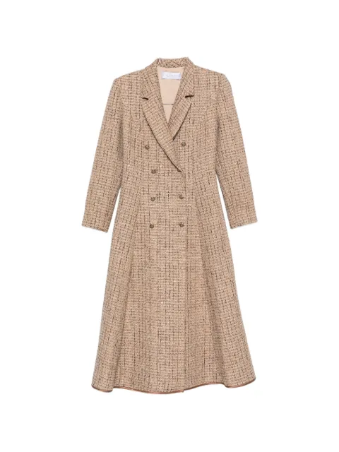DE SANTIS peak-lapel double-breasted coat