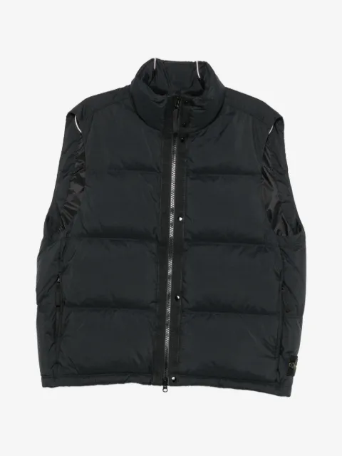 Stone Island padded logo-patch gilet