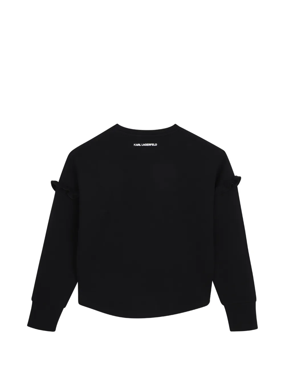 Karl Lagerfeld Kids Sweater met ruches Zwart