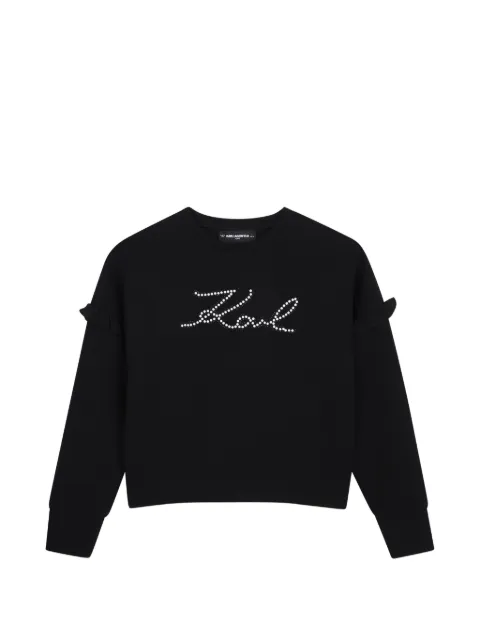 Karl Lagerfeld Kids 러플 스웨트셔츠