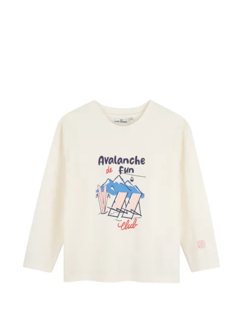 Kids Around playera manga larga con estampado gráfico