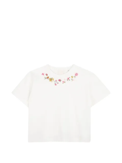 Givenchy Kids 플로럴 자수 티셔츠