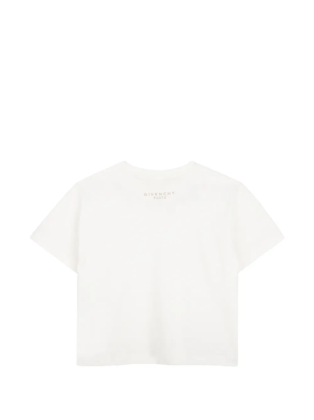 Givenchy Kids T-shirt met geborduurde bloemen Wit