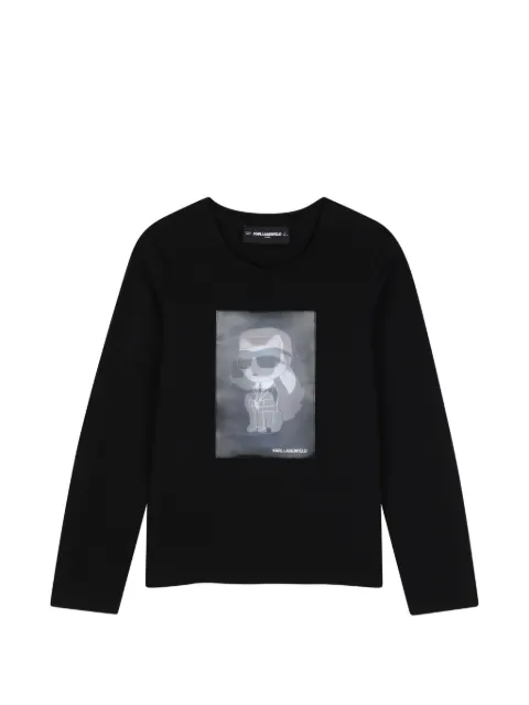 Karl Lagerfeld Kids graphic-print long-sleeve T-shirt