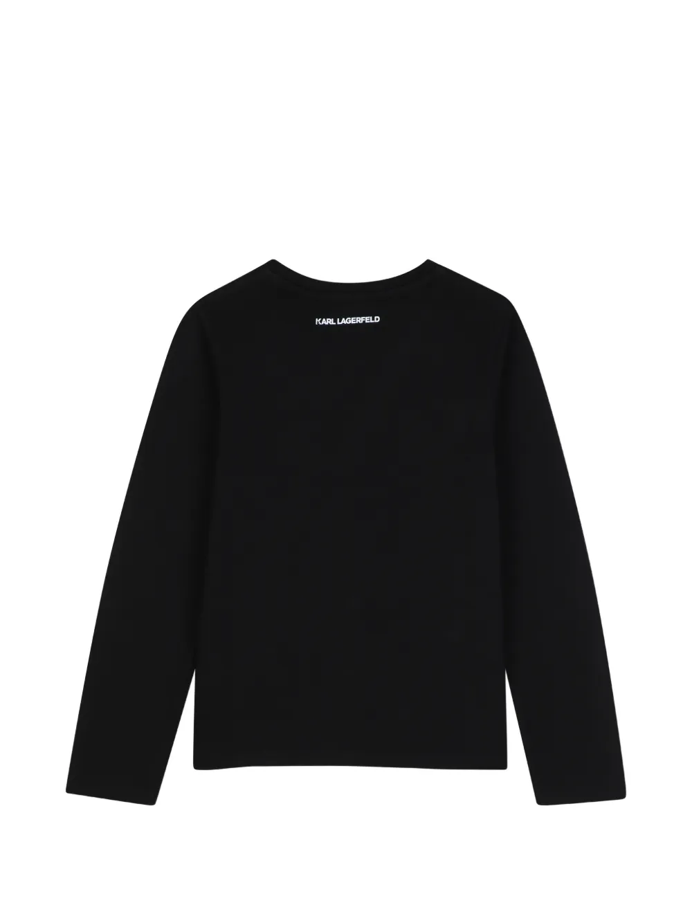 Karl Lagerfeld Kids T-shirt met grafische print Zwart