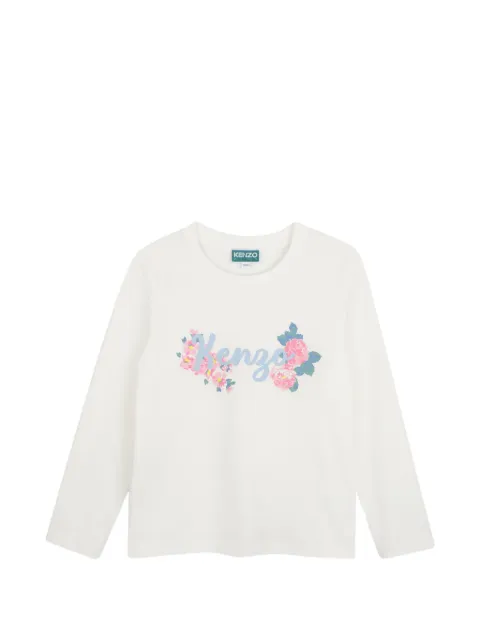 Kenzo Kids floral-print logo sweater