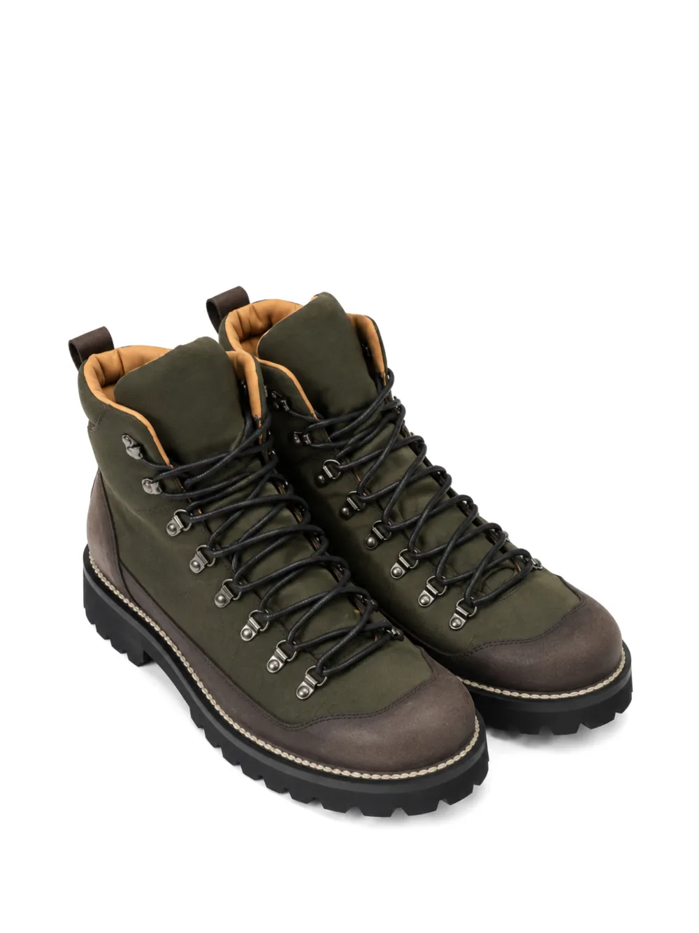 Church's lace-up panelled boots Groen