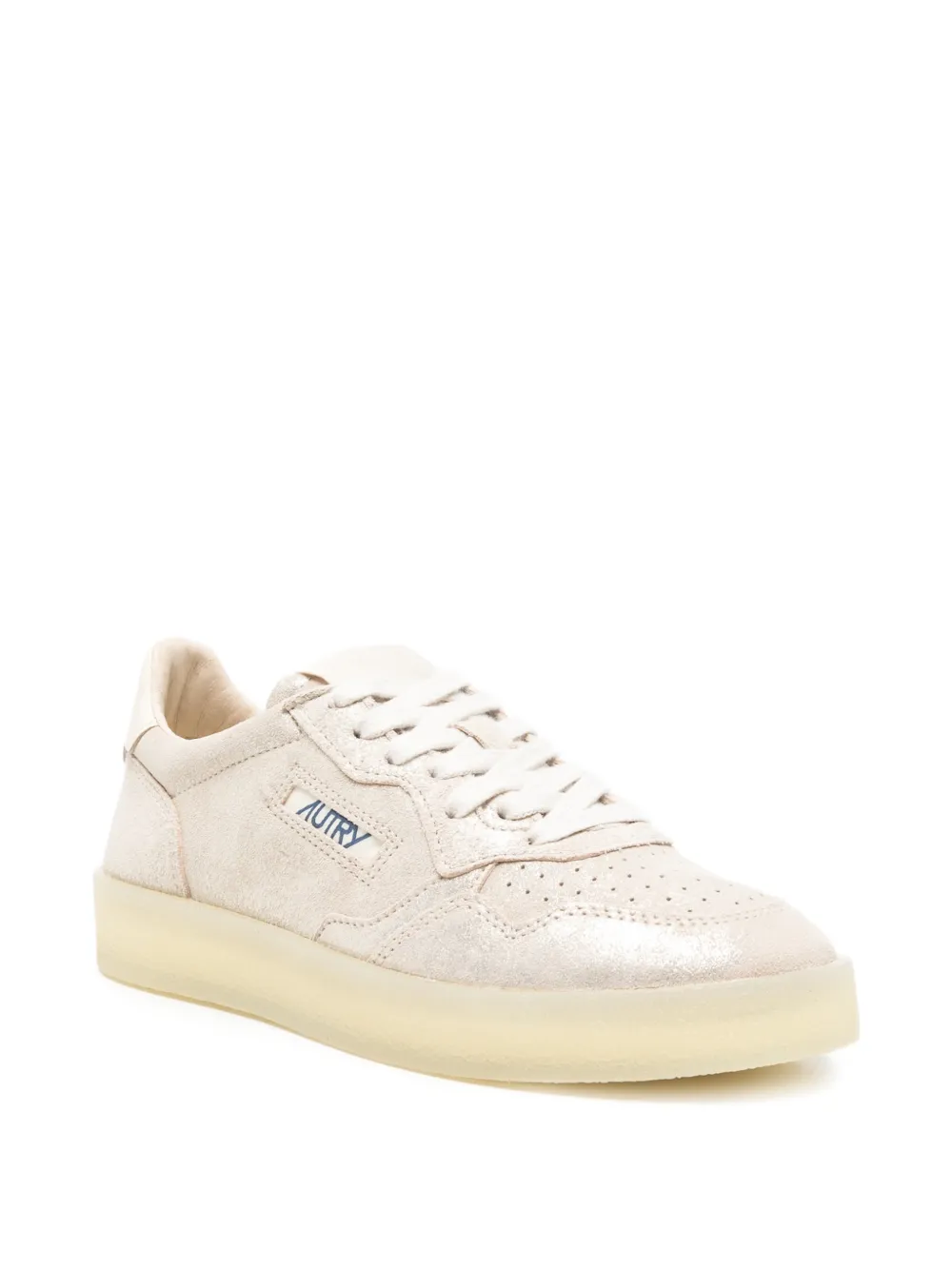 Autry suede panelled sneakers Beige