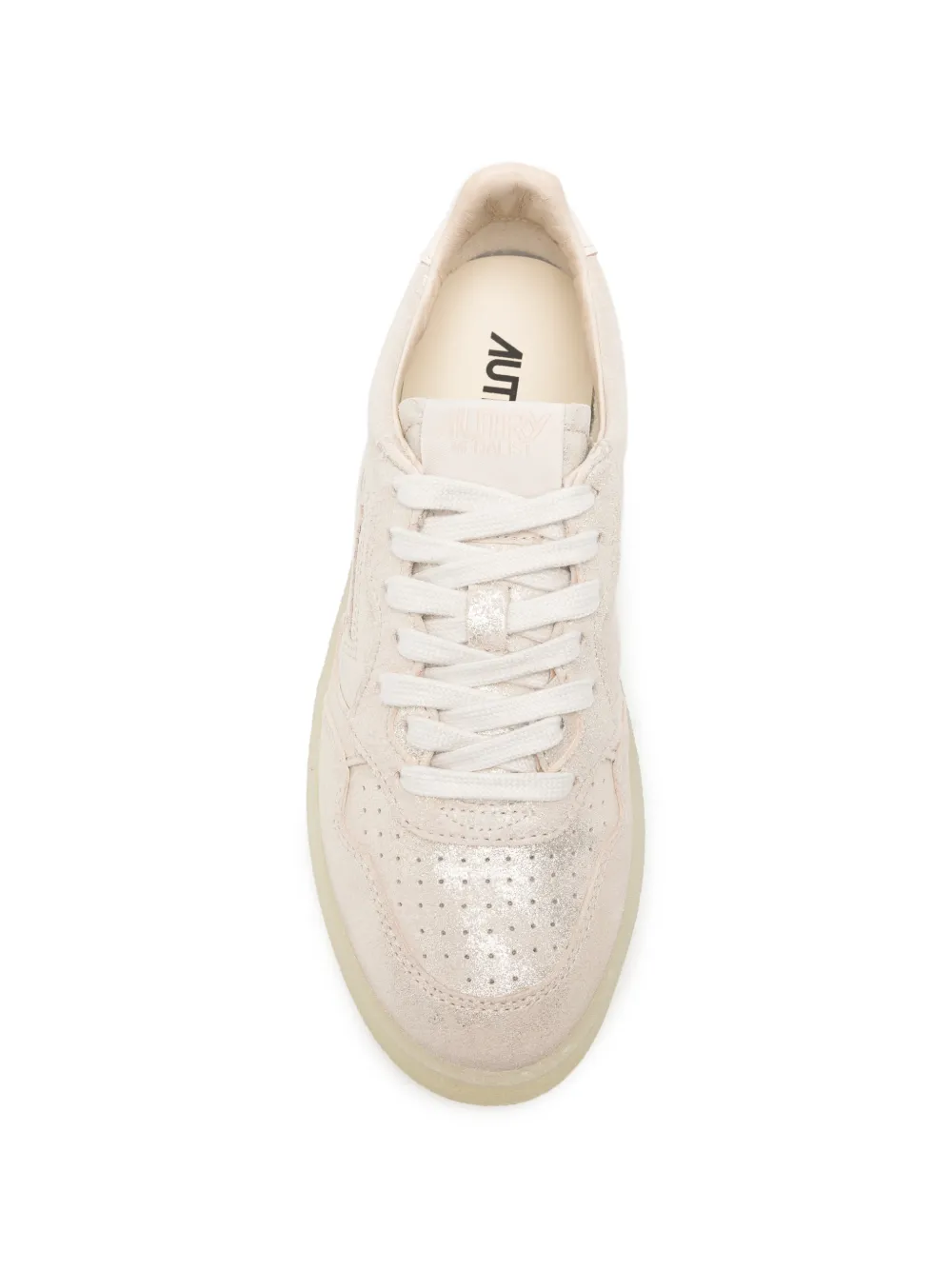 Autry suede panelled sneakers Beige