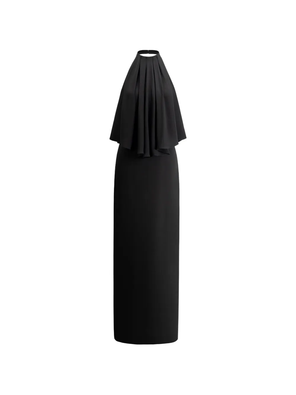 THE ARKOW Harper draped halterneck maxi dress - Schwarz