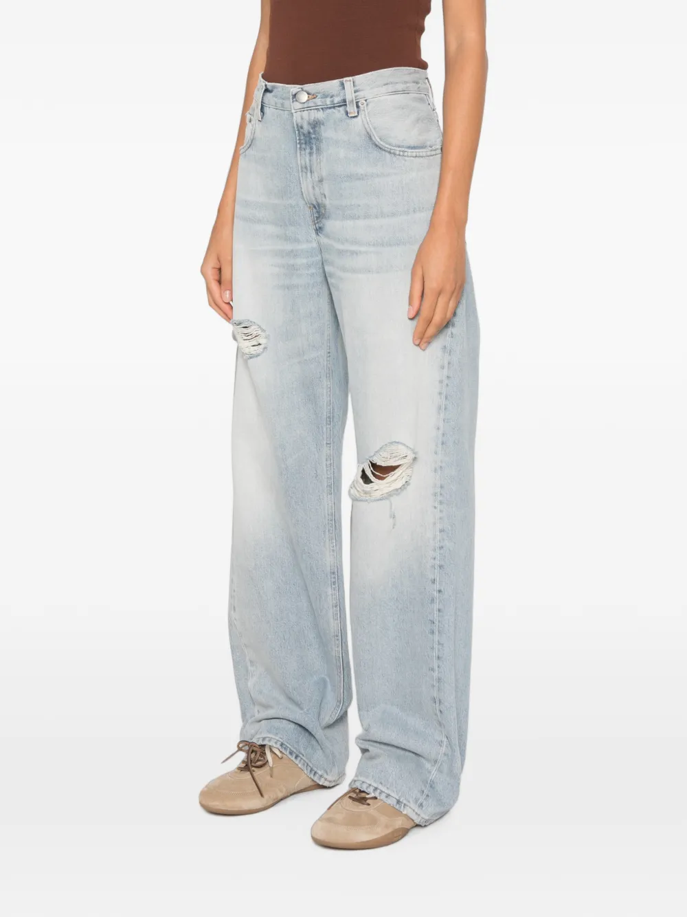 Haikure Gerafelde jeans Blauw