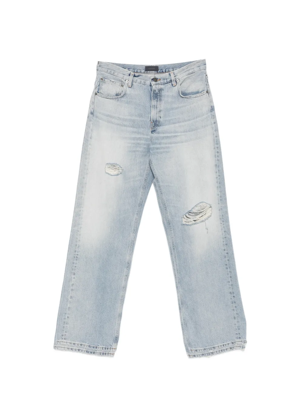Haikure distressed wide-leg jeans - Blu