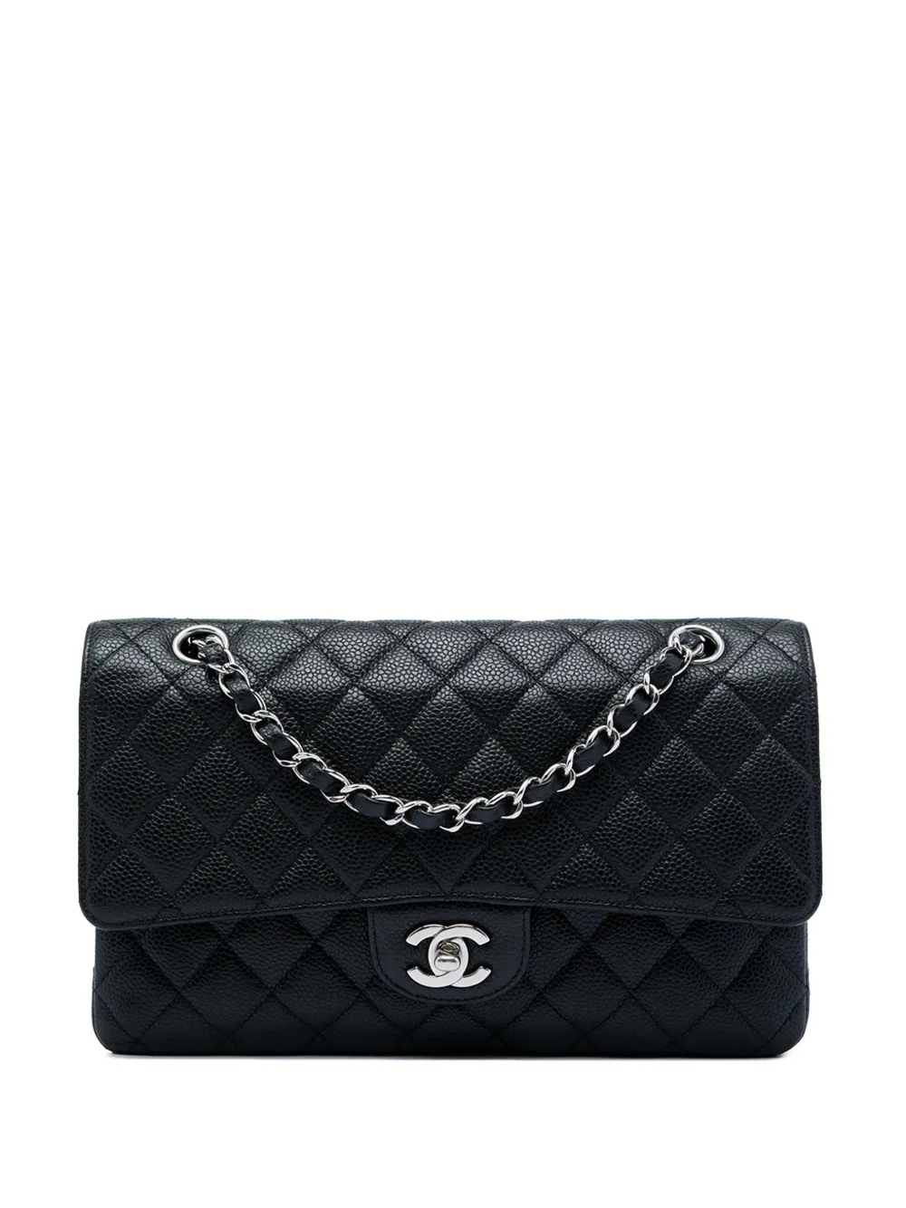 CHANEL Pre-Owned 2008-2009 Medium Classic Caviar Double Flap shoulder bag - Schwarz