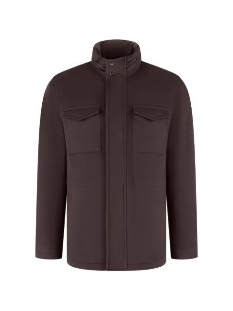 Herno high-neck pocket-detail jacket