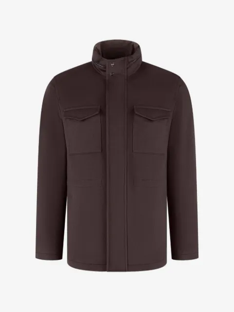 Herno high-neck pocket-detail jacket