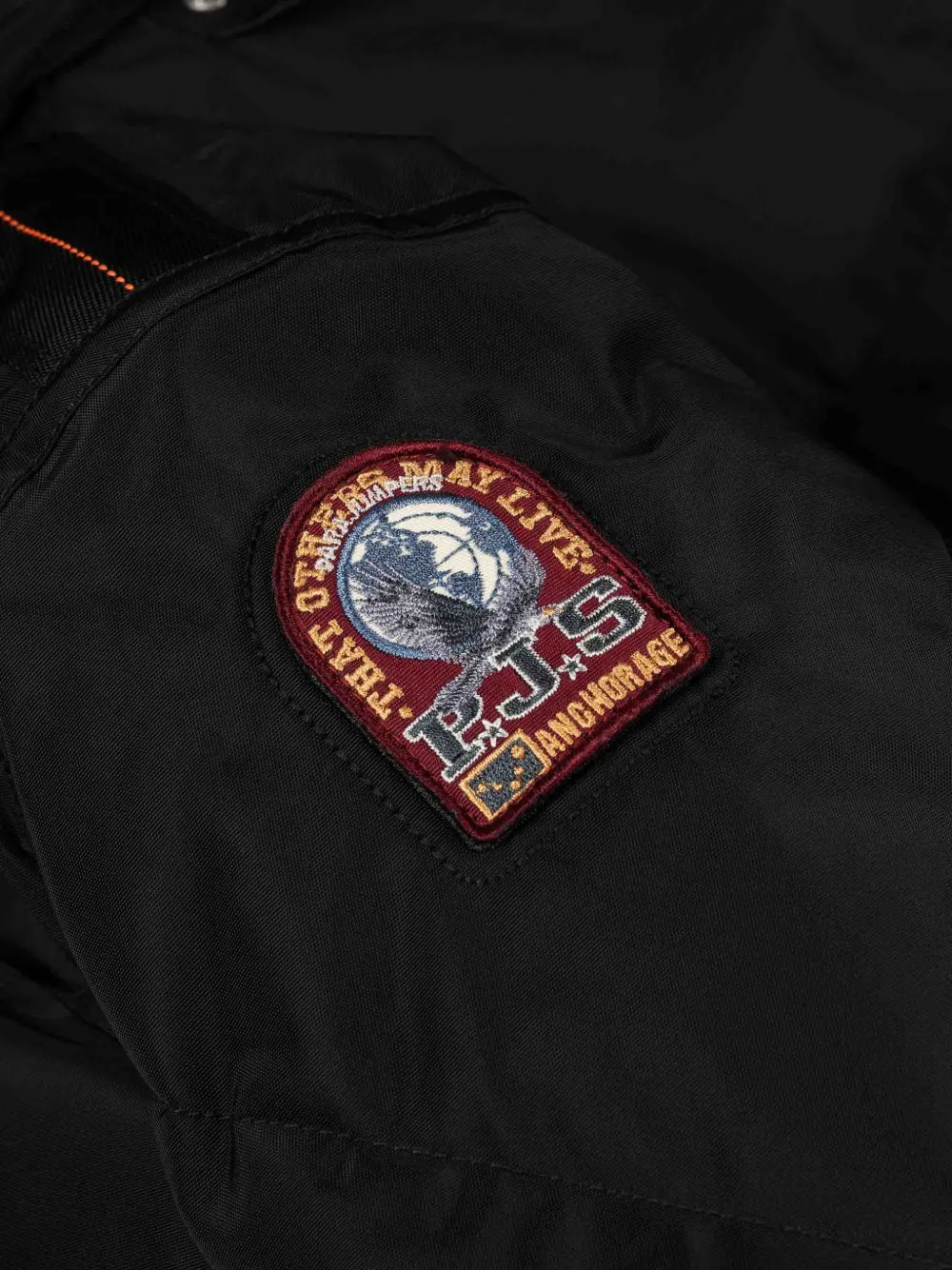 Parajumpers Lange Bear gewatteerde parka met capuchon Zwart