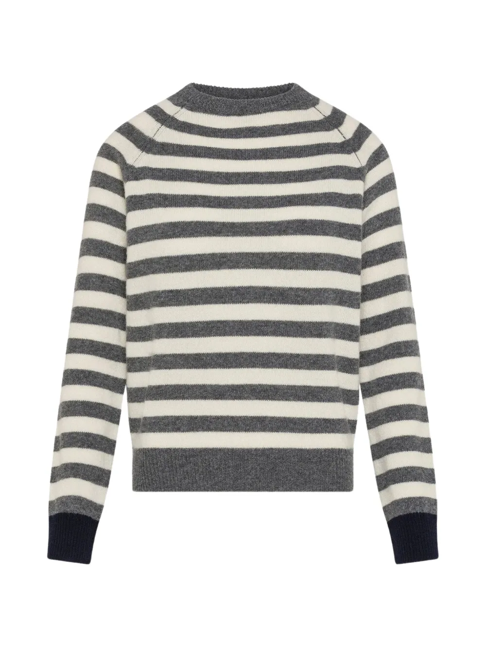 Seventy striped raglan-sleeve sweater Grijs