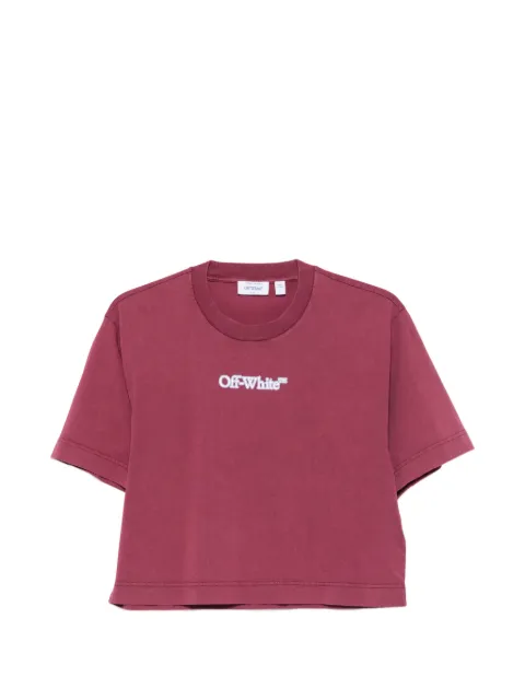 Off-White t-shirt crop à logo imprimé