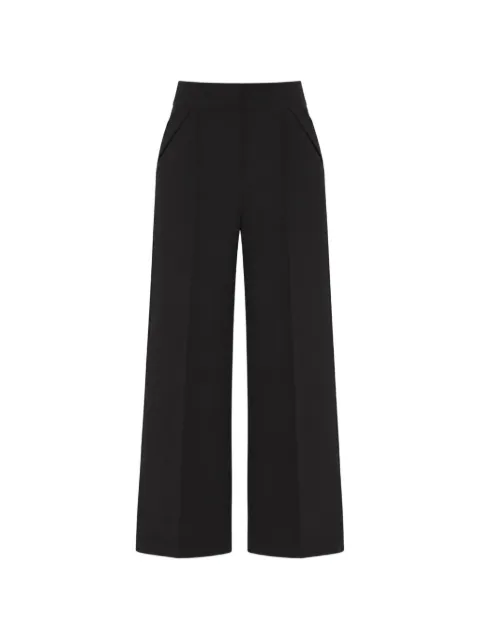 Temperley London Nyx satin-trimmed trousers
