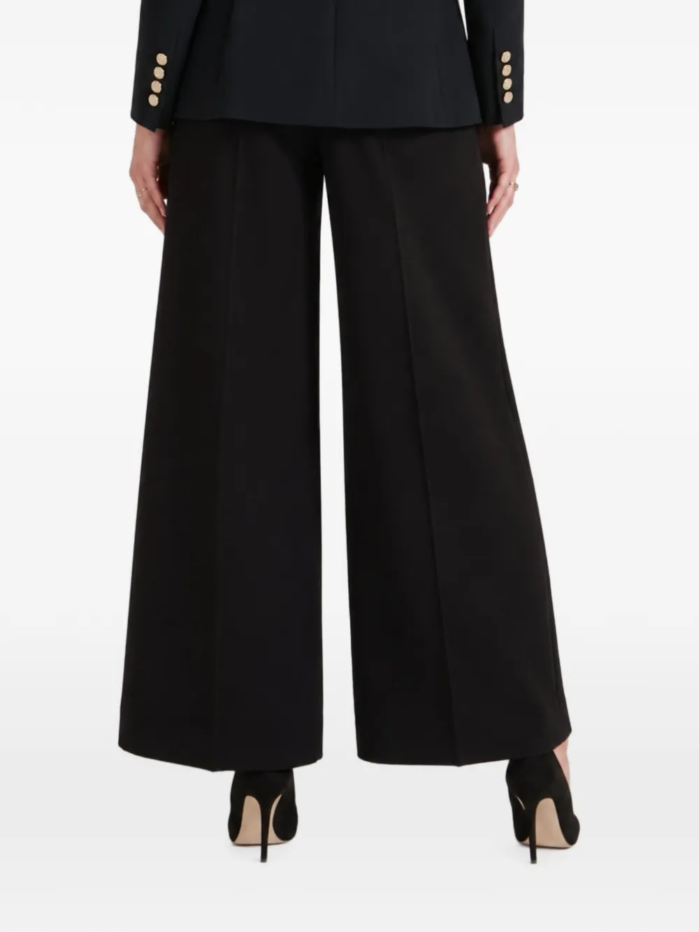 Temperley London Nyx broek met satijnen afwerking Zwart