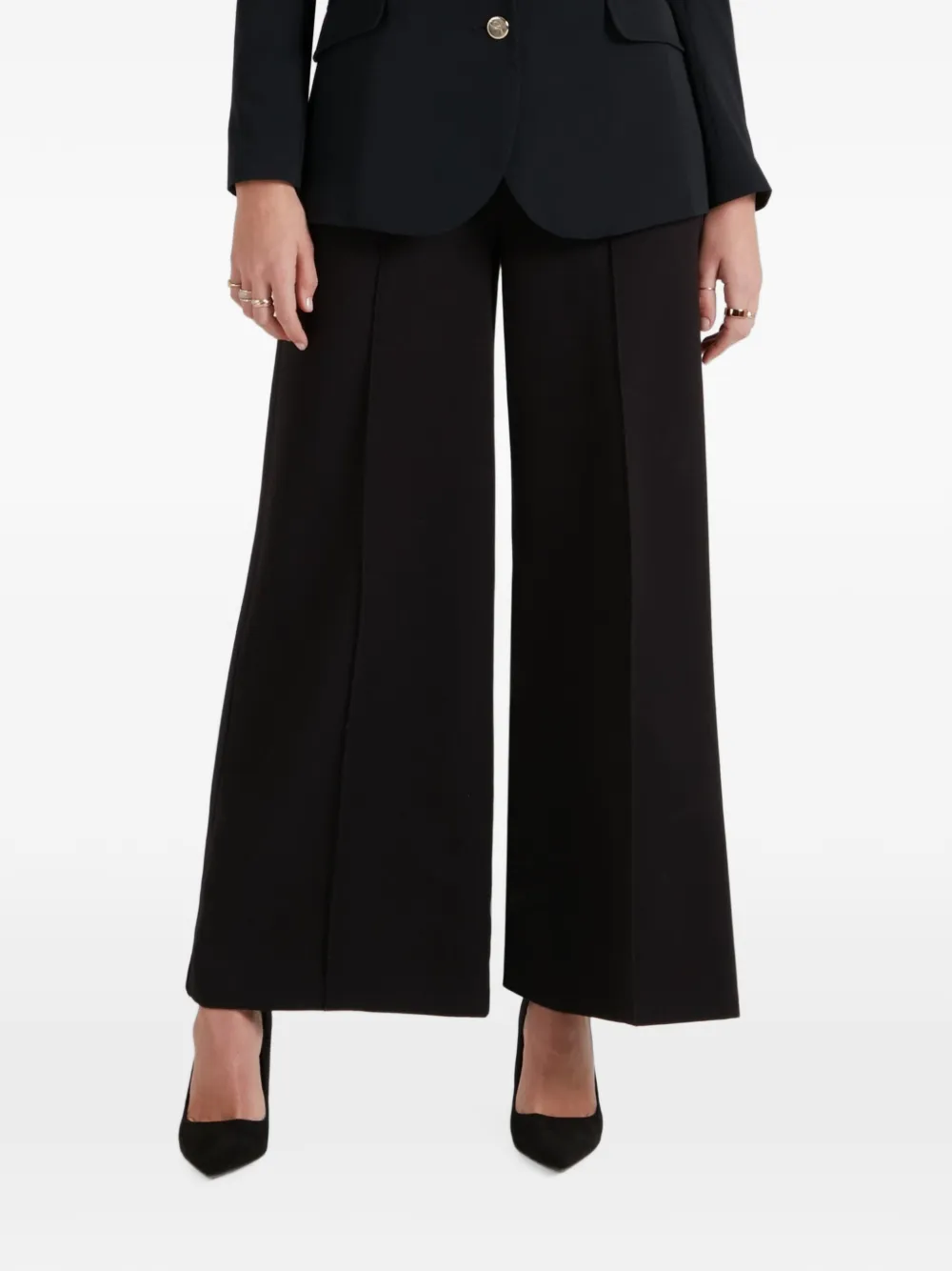 Temperley London Nyx broek met satijnen afwerking Zwart